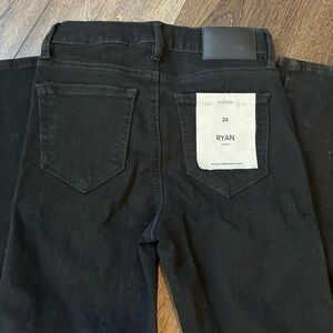 Hidden bootcut black jeans